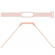 Ремінець Dual-color Magnetic для Xiaomi Mi Band 9/8 Light Pink / Orange