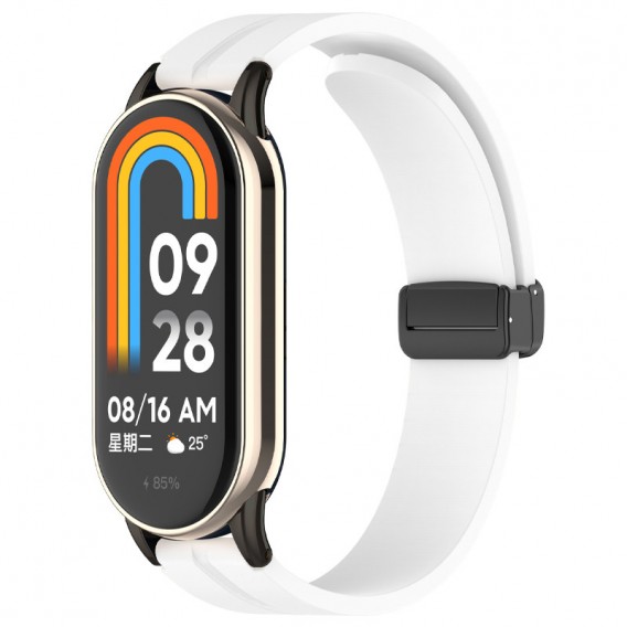 Ремінець Line Magnetic для Xiaomi Mi Band 9/8 Білий / White