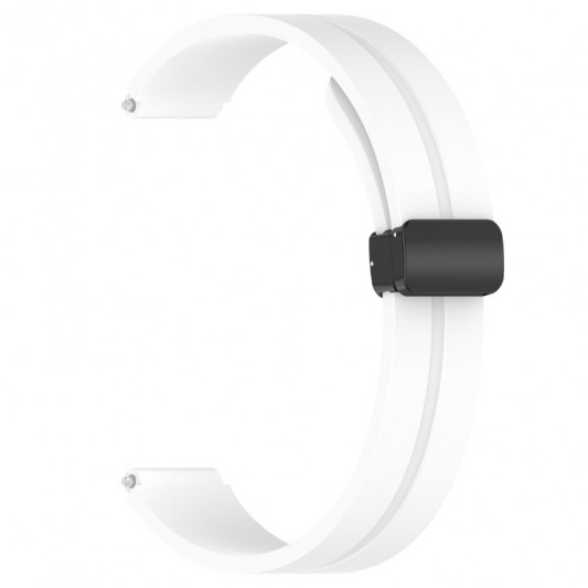 Ремінець Line Magnetic для Xiaomi Mi Band 9/8 Білий / White - зображення 1 