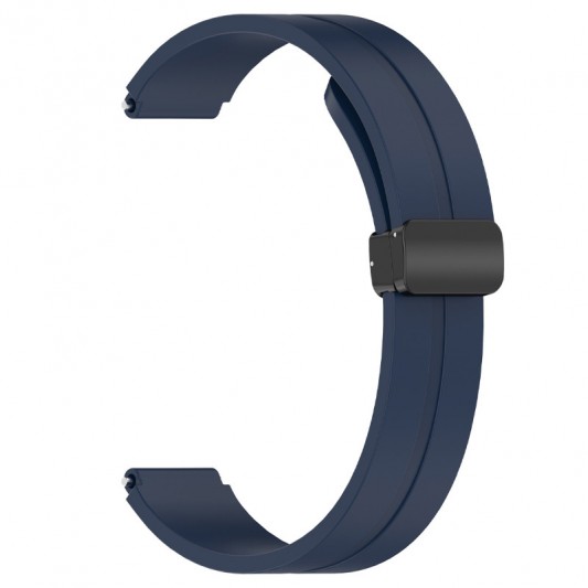 Ремешок Line Magnetic для Xiaomi Mi Band 9/8 Синий / Dark Blue - изображение 1