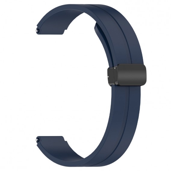 Ремінець Line Magnetic для Xiaomi Mi Band 9/8 Синій / Dark Blue