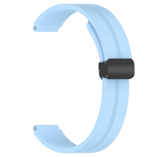 Ремінець Line Magnetic для Xiaomi Mi Band 9/8 Блакитний / Blue - зображення 1 