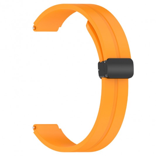 Ремінець Line Magnetic для Xiaomi Mi Band 9/8 Помаранчевий / Orange - зображення 1 