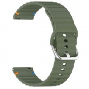 Силиконовый ремешок Wavy для Smart Watch 20mm Dark Olive