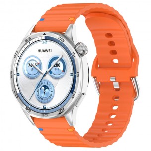 Силіконовий ремінець Wavy для Smart Watch 20mm Orange Силіконовий ремінець Wavy для Smart Watch 20mm Orange