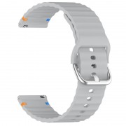 Силиконовый ремешок Wavy для Smart Watch 20mm Light Gray