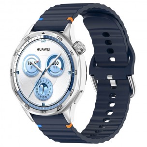 Силіконовий ремінець Wavy для Smart Watch 20mm Midnight Blue Силіконовий ремінець Wavy для Smart Watch 20mm Midnight Blue
