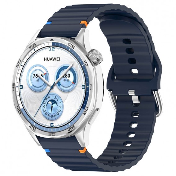 Силіконовий ремінець Wavy для Smart Watch 20mm Midnight Blue