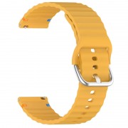 Силиконовый ремешок Wavy для Smart Watch 20mm Dark Yellow