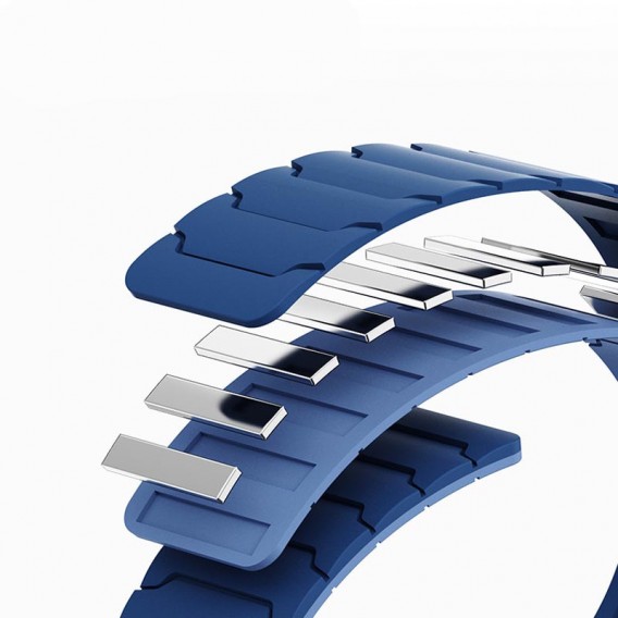 Ремінець Dual-color Magnetic для Smart Watch 20mm Navy Blue