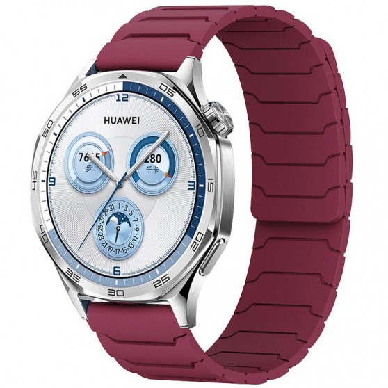 Ремешок Dual-color Magnetic для Smart Watch 20mm Wine red