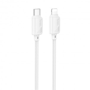 Дата кабель Hoco X113 Beneficio Type-C to Lightning (1m) White Дата кабель Hoco X113 Beneficio Type-C to Lightning (1m) White