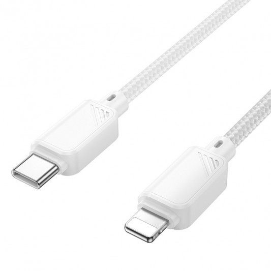 Дата кабель Hoco X113 Beneficio Type-C to Lightning (1m) White - зображення 2 