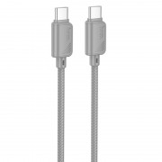 Дата кабель Hoco X113 Beneficio Type-C to Type-C 60W (1m) Gray