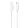 Дата кабель Hoco X113 Beneficio Type-C to Type-C 60W (1m) White