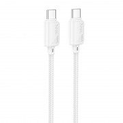 Дата кабель Hoco X113 Beneficio Type-C to Type-C 60W (1m) White