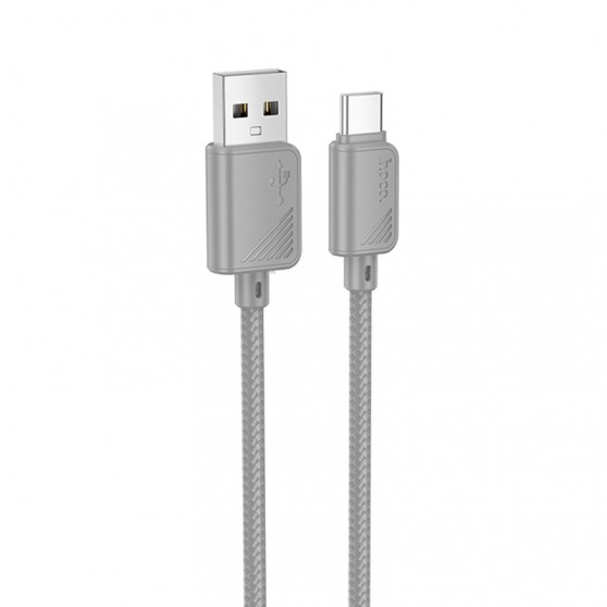 Дата кабель Hoco X113 Beneficio USB to Type-C (1m) Gray