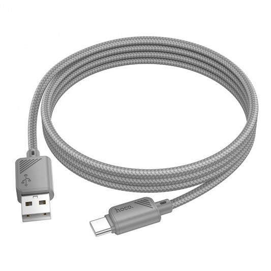 Дата кабель Hoco X113 Beneficio USB to Type-C (1m) Gray - изображение 1