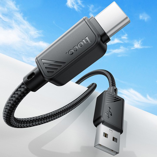Дата кабель Hoco X113 Beneficio USB to Type-C (1m) Black - изображение 1