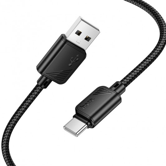 Дата кабель Hoco X113 Beneficio USB to Type-C (1m) Black - изображение 2