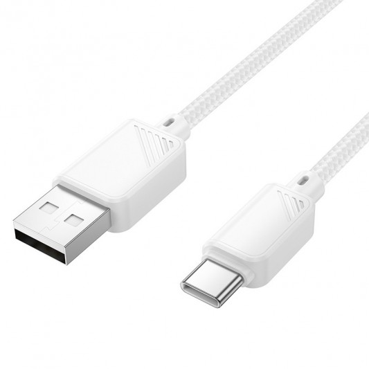 Дата кабель Hoco X113 Beneficio USB to Type-C (1m) White - изображение 1
