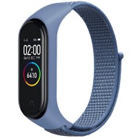 Ремешок Nylon New для Xiaomi Mi Band 3/4/5/6/7 Blue