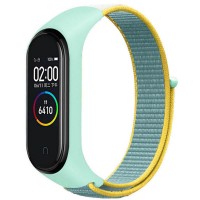 Ремешок Nylon New для Xiaomi Mi Band 3/4/5/6/7 Beryl / Yellow