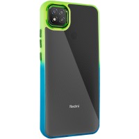 Чехол TPU+PC Fresh sip series для Xiaomi Redmi 9C Бирюзовый / Лимонный