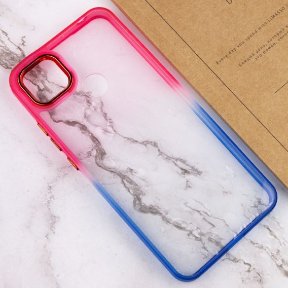 Чохол TPU+PC Fresh sip series для Xiaomi Redmi 9C Синій / Рожевий