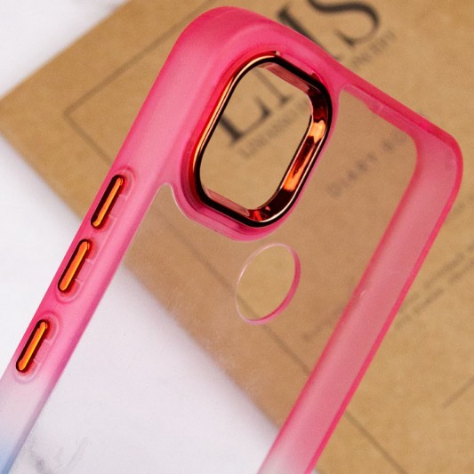 Чехол TPU+PC Fresh sip series для Xiaomi Redmi 9C Синий / Розовый - изображение 3