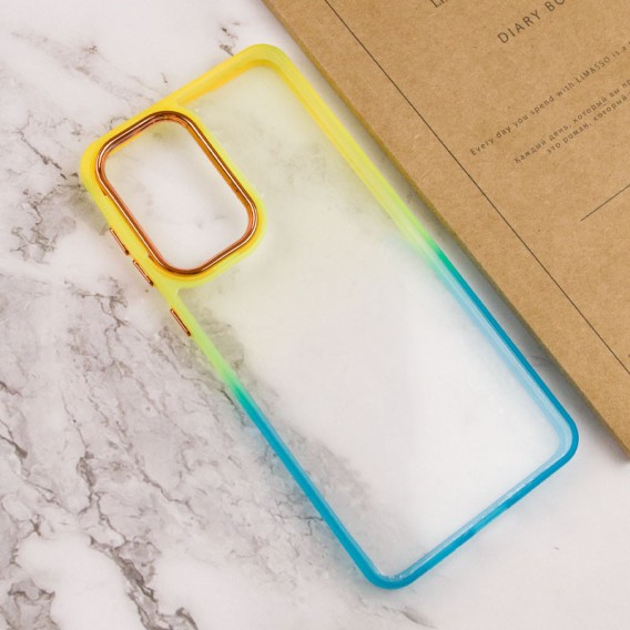 Чохол TPU+PC Fresh sip series для Xiaomi Redmi Note 11 Pro 4G/5G / 12 Pro 4G Бірюзовий / Помаранчевий