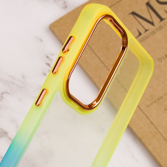 Чохол TPU+PC Fresh sip series для Xiaomi Redmi Note 11 Pro 4G/5G / 12 Pro 4G Бірюзовий / Помаранчевий