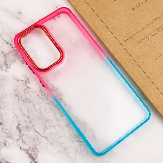 Чохол TPU+PC Fresh sip series для Xiaomi Redmi Note 11 Pro 4G/5G / 12 Pro 4G Бірюзовий / Рожевий