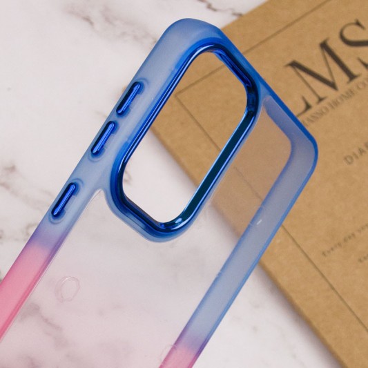 Чохол TPU+PC Fresh sip series для Xiaomi Redmi Note 11 Pro 4G/5G / 12 Pro 4G Рожевий / Синій - зображення 3 