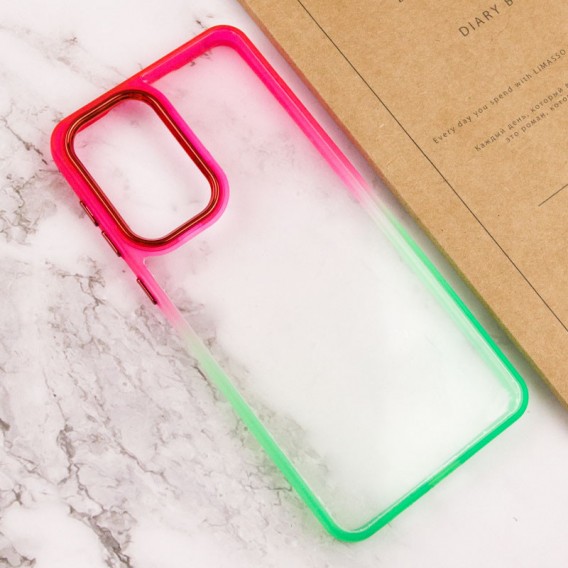 Чохол TPU+PC Fresh sip series для Xiaomi Redmi Note 11 Pro 4G/5G / 12 Pro 4G Салатовий / Рожевий