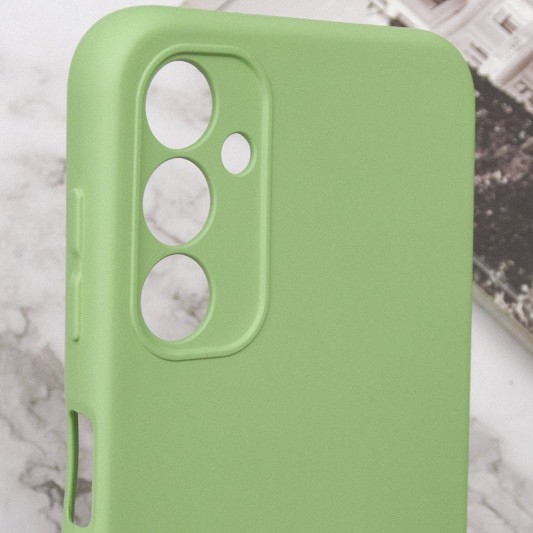 Чехол Silicone Cover Lakshmi Full Camera (A) для Samsung Galaxy A04s Зеленый / Pistachio - изображение 4