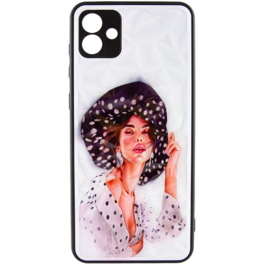 TPU+PC чохол Prisma Ladies для Samsung Galaxy A04 Girl in a hat - зображення 1 