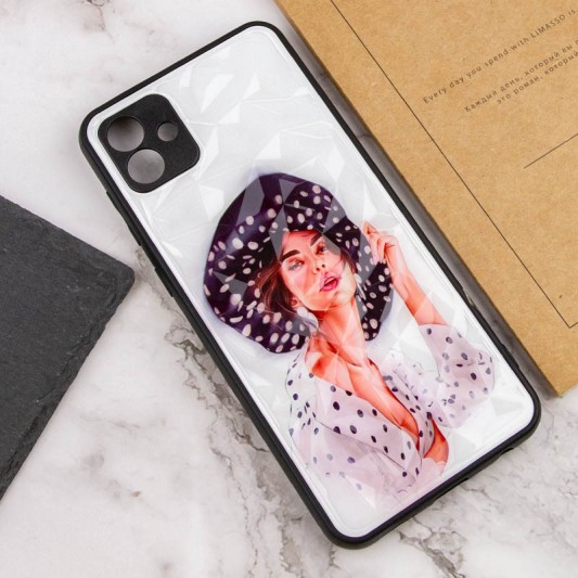 TPU+PC чохол Prisma Ladies для Samsung Galaxy A04 Girl in a hat - зображення 2 