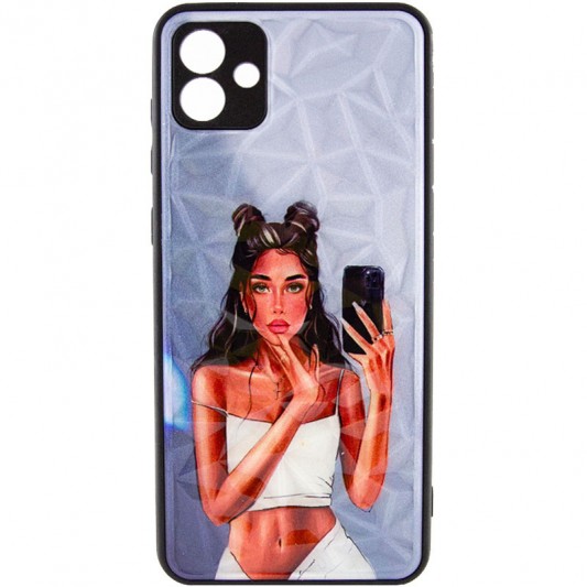 TPU+PC чехол Prisma Ladies для Samsung Galaxy A04 Black in White - изображение 1