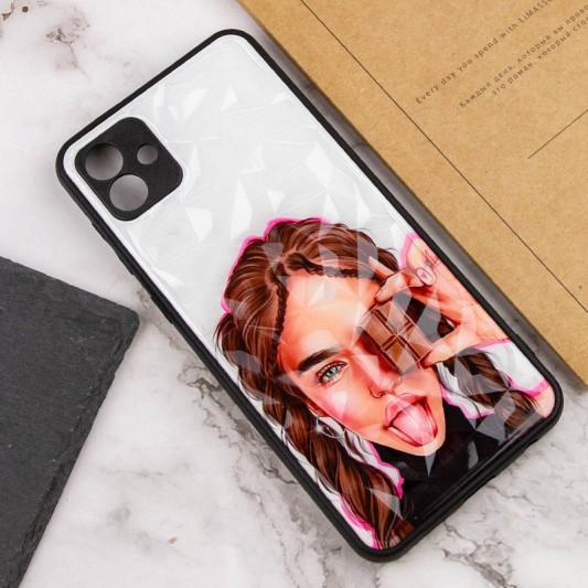 TPU+PC чехол Prisma Ladies для Samsung Galaxy A04 Chocolate - изображение 2