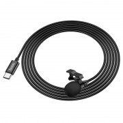 Мікрофон петличний Hoco L14 Type-C (2m) Black