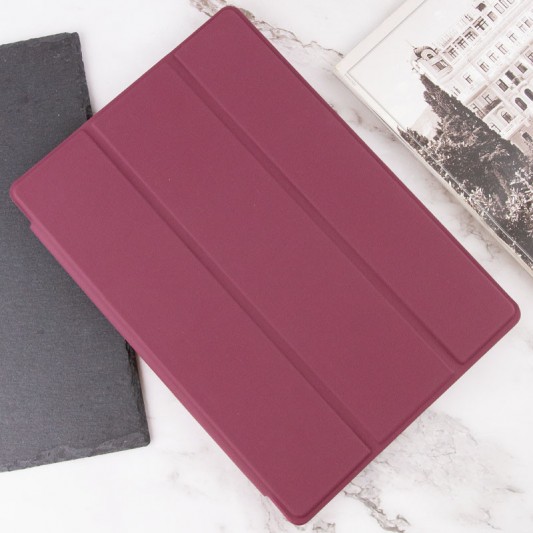 Чехол-книжка Book Cover (stylus slot) для Samsung Galaxy Tab S7 FE 12.4" / S7+ / S8+ Бордовый / Maroon - изображение 2
