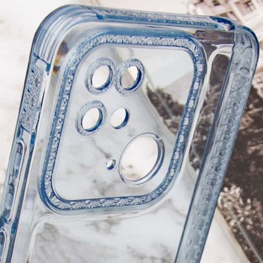 Чохол TPU Starfall Clear для Xiaomi Redmi 10C Блакитний - зображення 4 