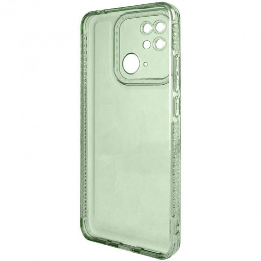 Чехол TPU Starfall Clear для Xiaomi Redmi 10C Зеленый - изображение 1