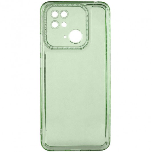 Чехол TPU Starfall Clear для Xiaomi Redmi 10C Зеленый - изображение 2