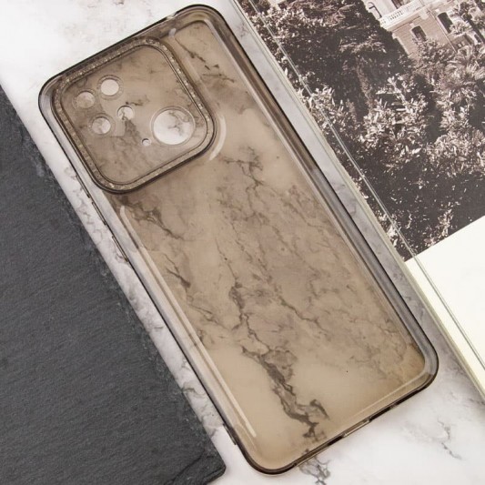 Чохол TPU Starfall Clear для Xiaomi Redmi 10C Сірий - зображення 3 