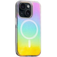 Чохол TPU Galaxy Sparkle (MagFit) для Apple iPhone 15 (6.1") Chroma+Glitter