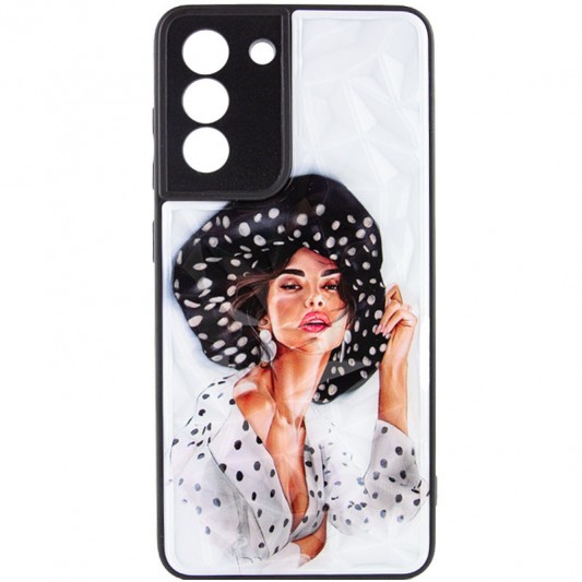 TPU+PC чехол Prisma Ladies для Samsung Galaxy S23 Girl in a hat - изображение 1