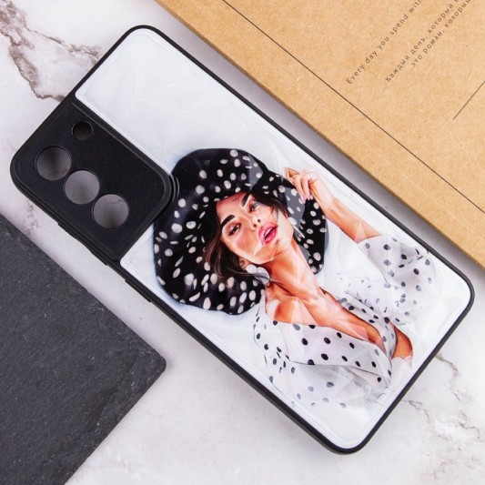 TPU+PC чехол Prisma Ladies для Samsung Galaxy S23 Girl in a hat - изображение 3