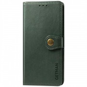 Шкіряний чохол-книжка GETMAN Gallant (PU) для Samsung Galaxy S23 FE Зелений